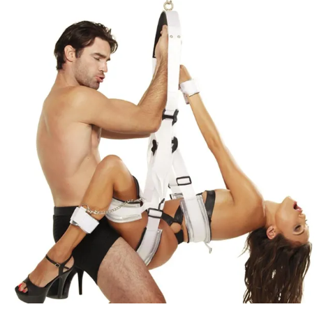 Fetish Fantasy Bondage Swing in White