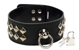 Punishment - Black Studded Collar
